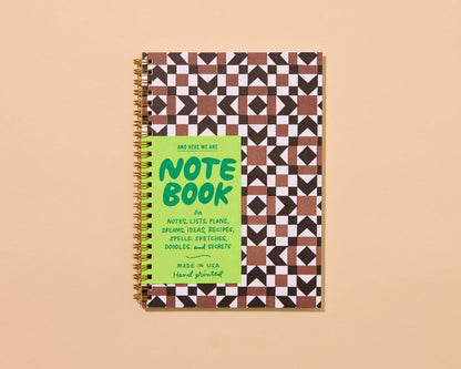 Autumn Quilt Spiral Lined Notebook by And We Are Here