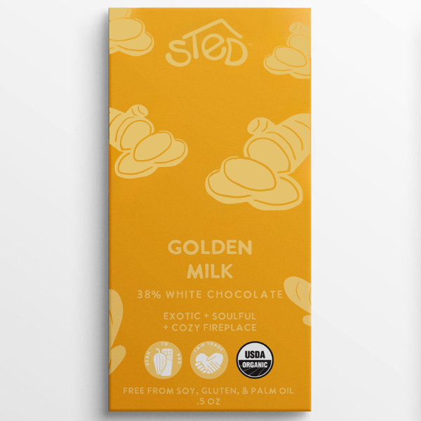 Golden Milk Mini Chocolate Bar by Sted Foods