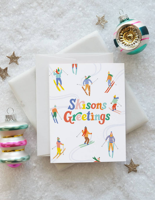 Skisons Greeting Holiday Card by Idlewild Co.