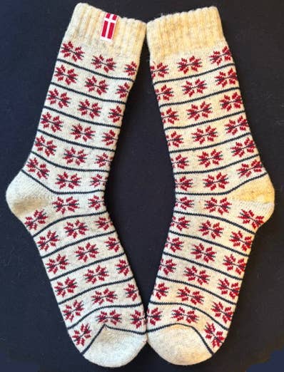 Nordic Stars Wool Socks by Wool Wear of Scandinavia