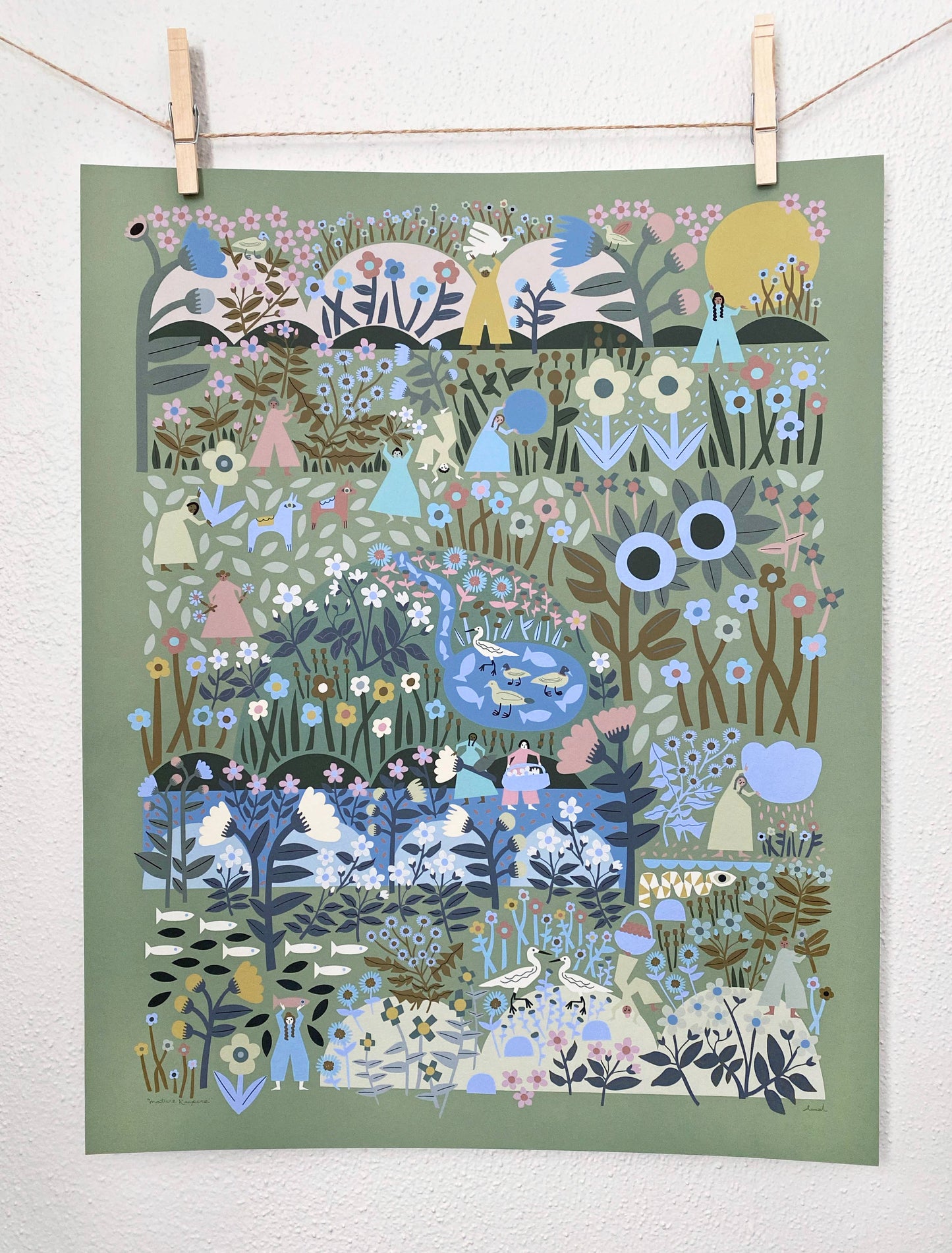 Nature Keepers 11x14 Print by Leah Duncan