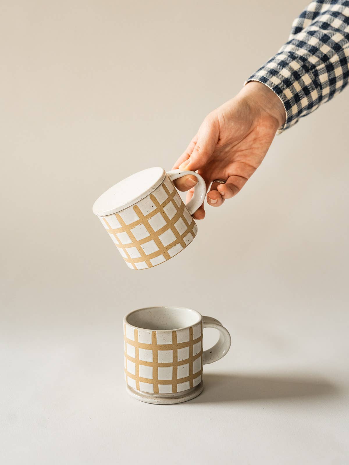 Speckle Grid Mug by Co.House Designs