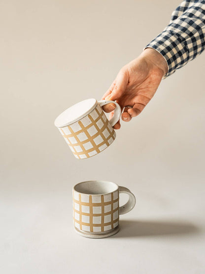 Speckle Grid Mug by Co.House Designs