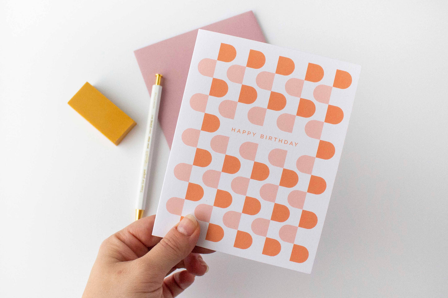 Groovy Birthday Greeting Card by Line & Kind Paper Co.