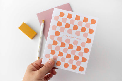Groovy Birthday Greeting Card by Line & Kind Paper Co.