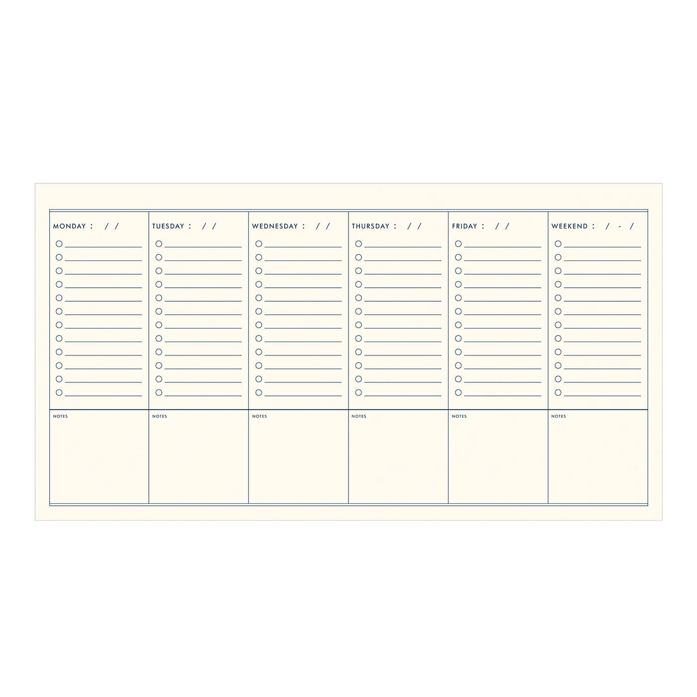 Treeline Weekly Planner in Moss by Ruff House Print Shop