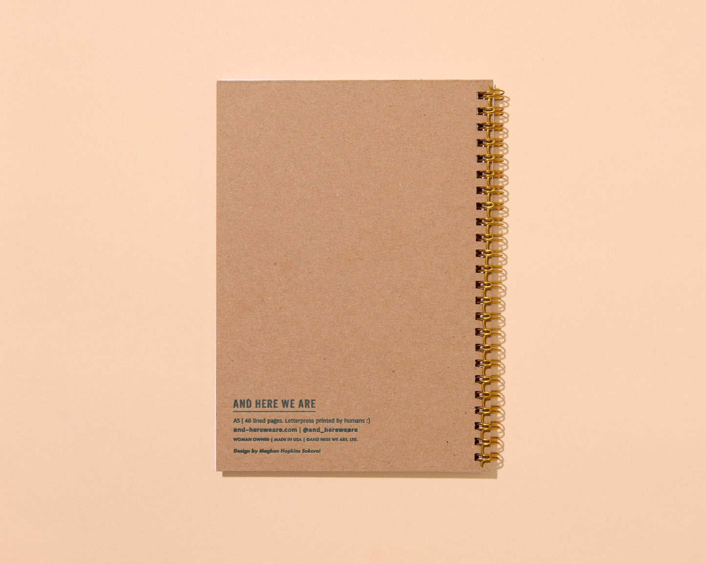 Rainbow Trout Fish Spiral Lined Notebook by And We Are Here