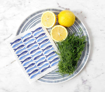 Sardines | Blue Swedish Dishcloth