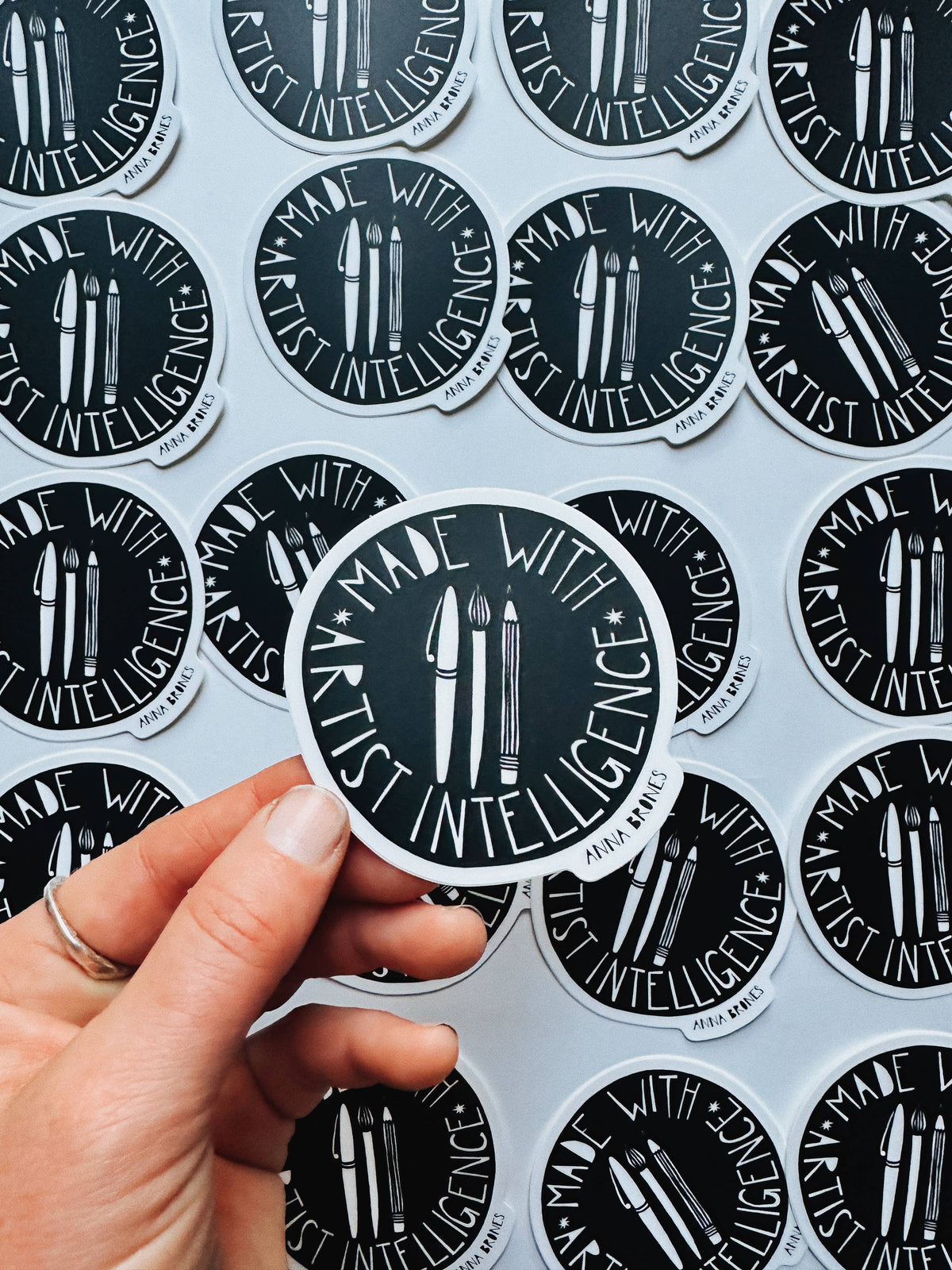 Made with Artist Intelligence Sticker by Anna Bones