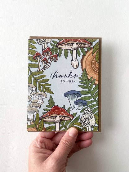 Thanks so Mush Card by Root & Branch Paper Co.
