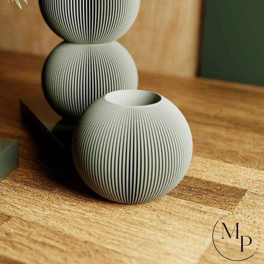 Bubble Vase | Muted Green by Modernized Pottery