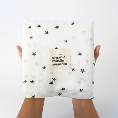 Organic Muslin Swaddle | Stars by Wee Gallery