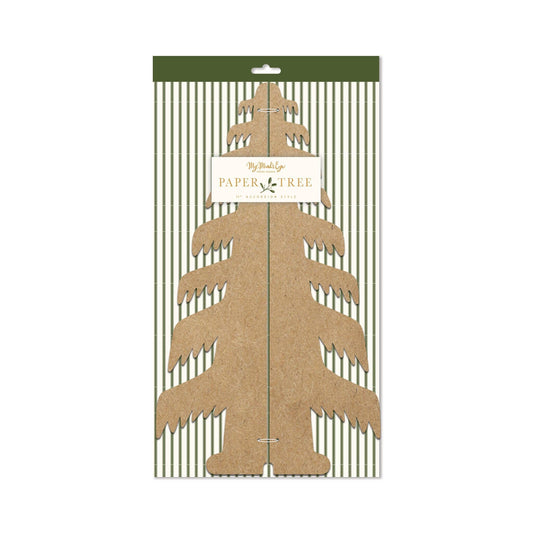 Christmas Memories Kraft Paper Tree Decor | Large