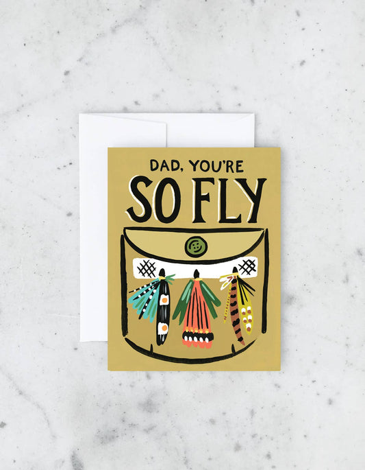 Fly Dad Greeting Card by Idlewild Co.