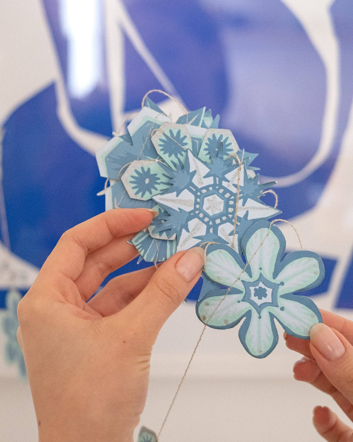 Snowflake Paper Garland by East End Press