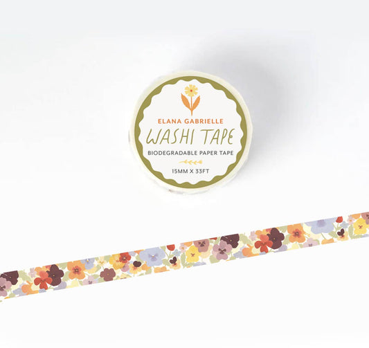 Pansies Washi Tape by Elana Gabrielle