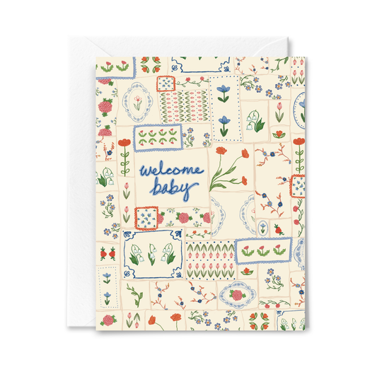 Welcome Baby Quilt Card by Stuido Conroy