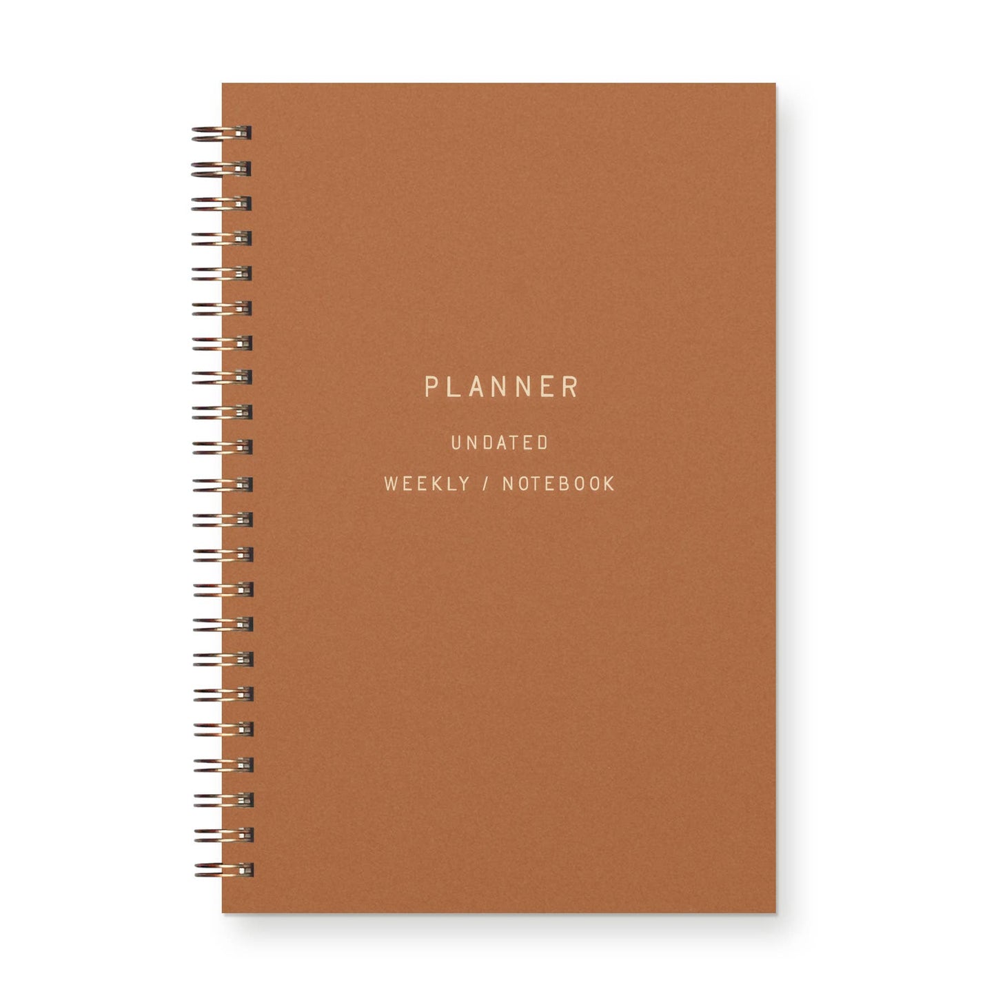 Standard Type Undated Weekly Planner | Copper by Ruff House Print Shop