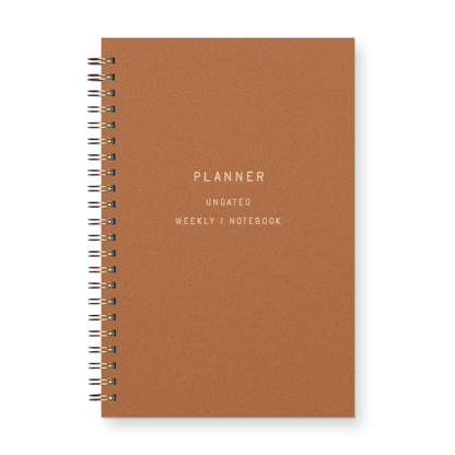 Standard Type Undated Weekly Planner | Copper by Ruff House Print Shop