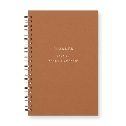 Standard Type Undated Weekly Planner | Copper by Ruff House Print Shop