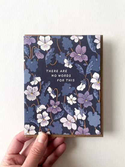 There Are No Words Sympathy Card by Root & Branch