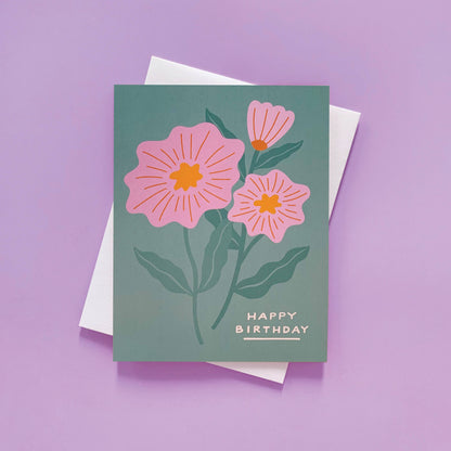 Birthday Flowers Birthday Card by Odd Daughter Paper Co.