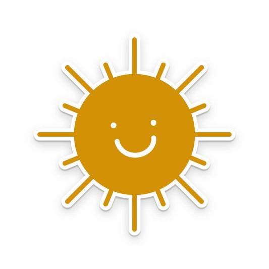 Smiling Sunshine Sticker by Ruff House Print Shop