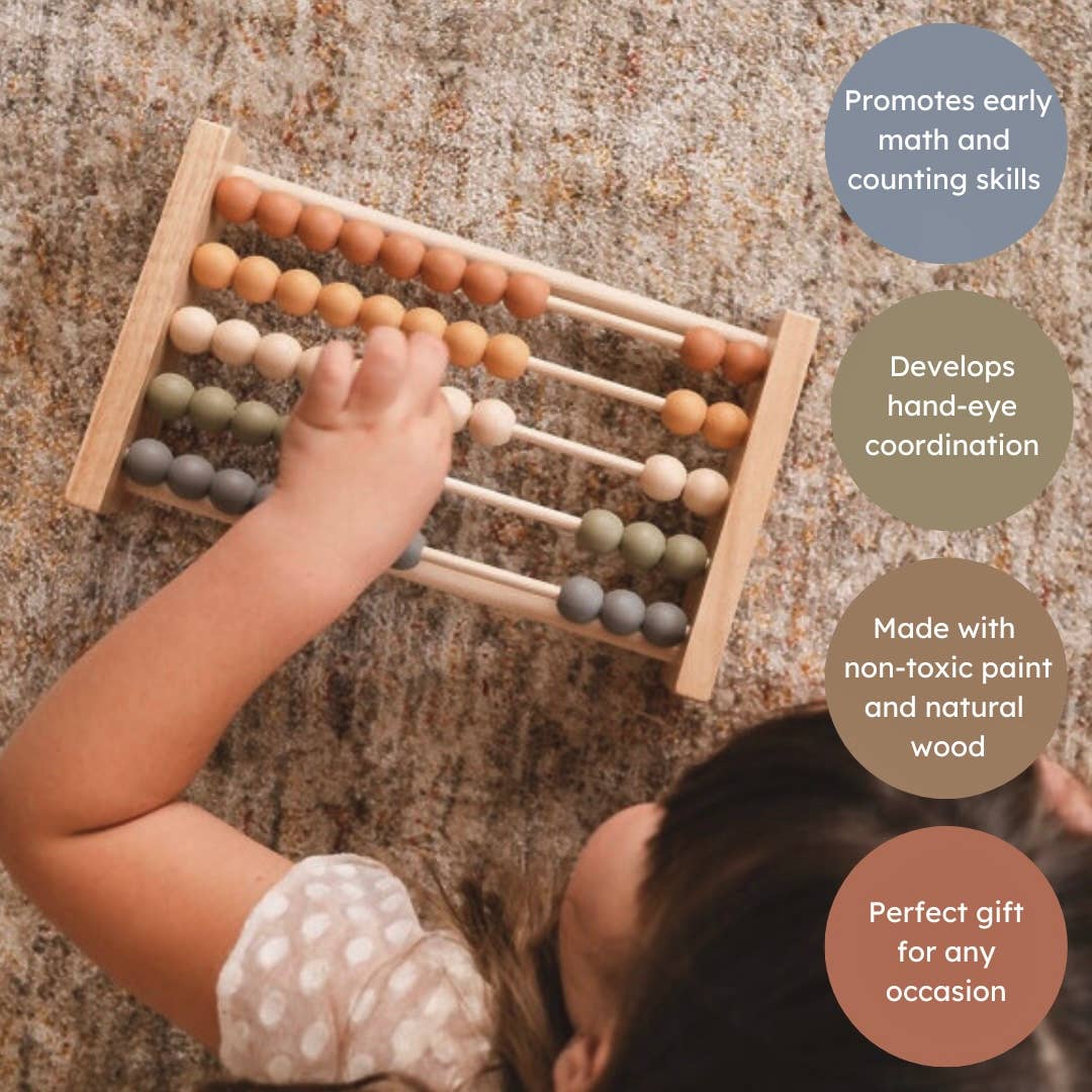 Neutral Wooden Abacus by Brooklyn Neutral