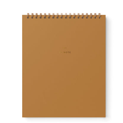 To Note Lined Notebook in Mustard by Ramona & Ruth