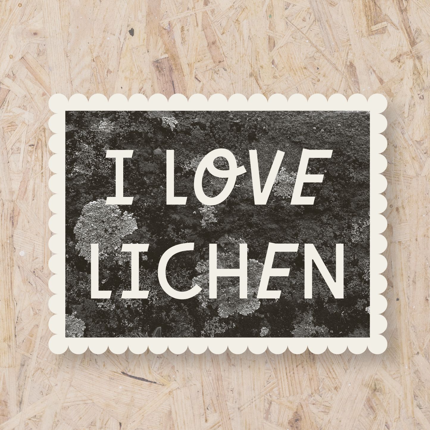 I Love Lichen Sticker by The Lichen Collective
