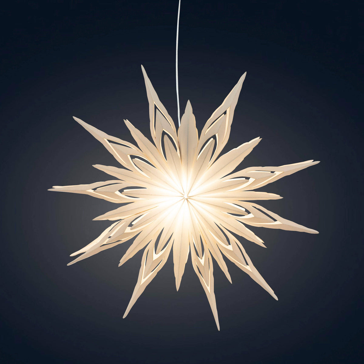 Ice Star Snowflake Paper Lantern by Artschatz
