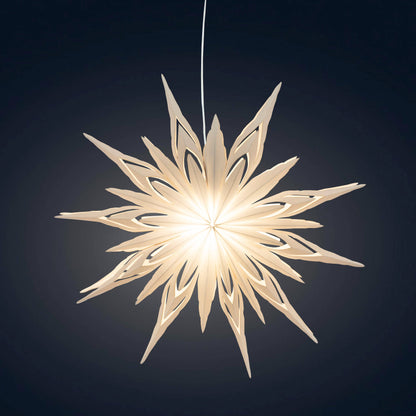 Ice Star Snowflake Paper Lantern by Artschatz