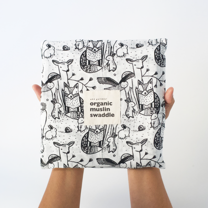 Organic Muslin Swaddle | Forest by Wee Gallery
