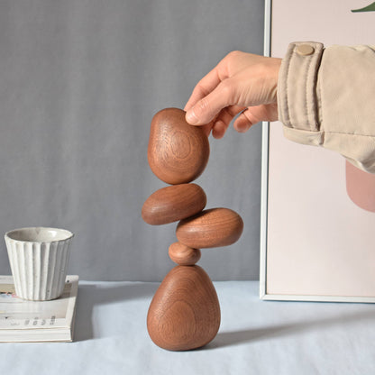 Sapele Wood Balance Stones