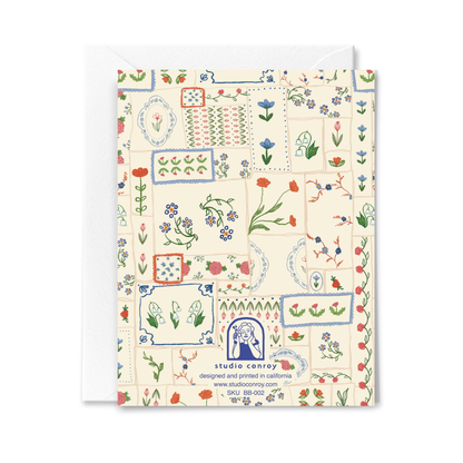 Welcome Baby Quilt Card by Stuido Conroy