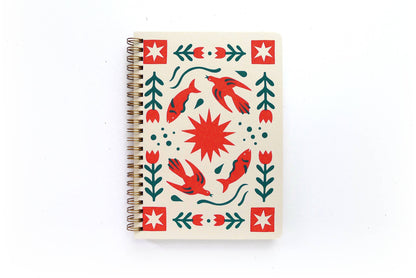 Folk Flower Notebook by Middle Dune