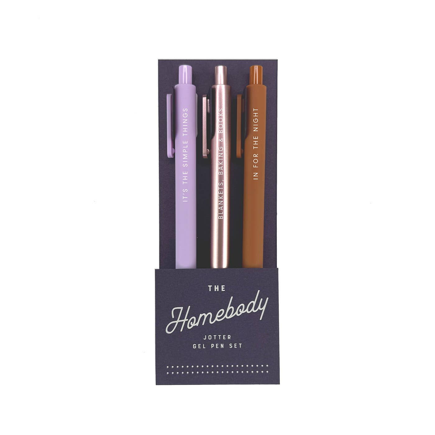 Homebody Jotter Gel Pen | Set of 3 by Ruff House Print Shop