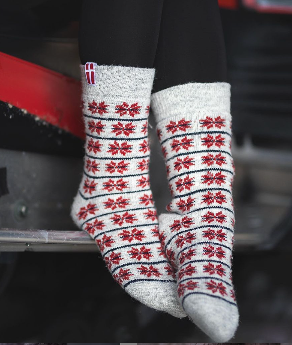Nordic Stars Wool Socks by Wool Wear of Scandinavia