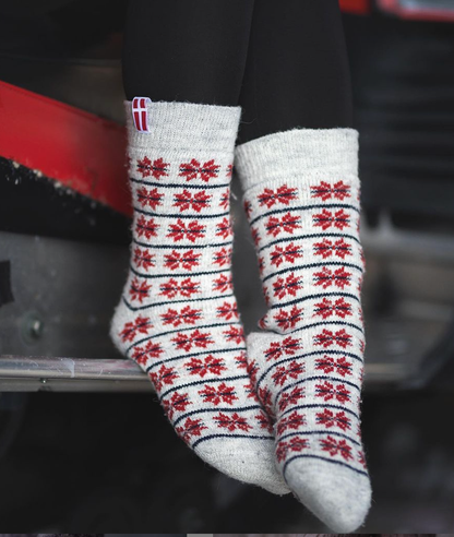 Nordic Stars Wool Socks by Wool Wear of Scandinavia