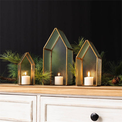 Vintage Glass + Brass House