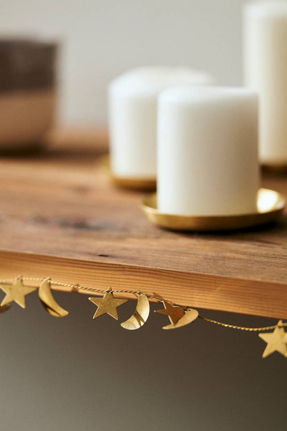 Brass Star Garland by Fog Linen Work