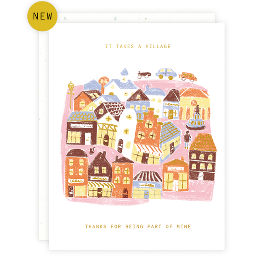 It Takes A Village Greeting Card by Someday Studio