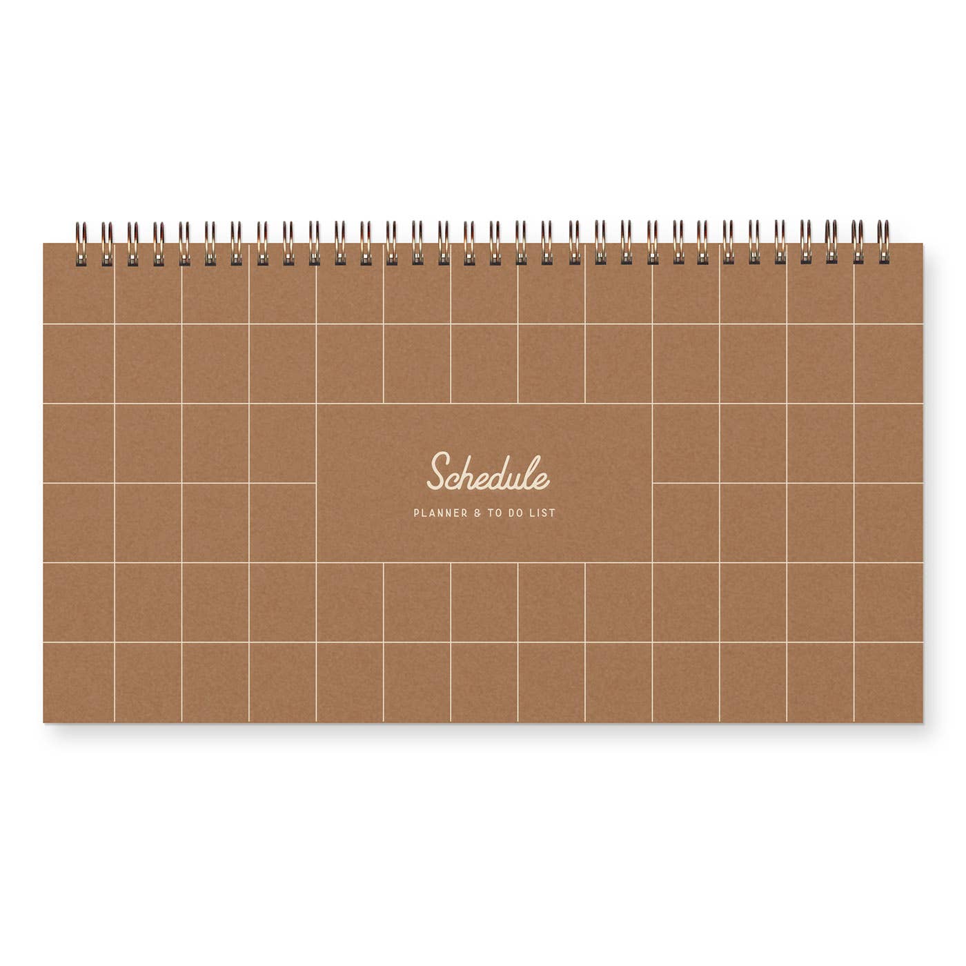 Grid Schedule Weekly Planner in Mocha by Ruff House Print Shop