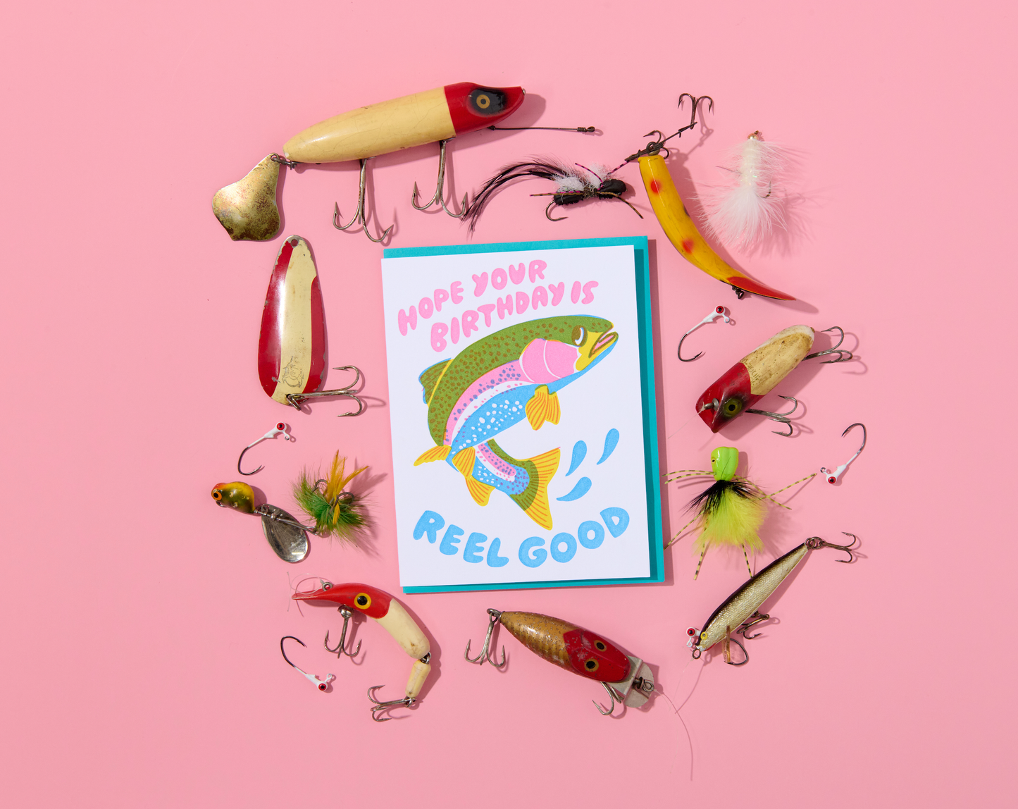 Reel It In Birthday Greeting Card by And Here We Are