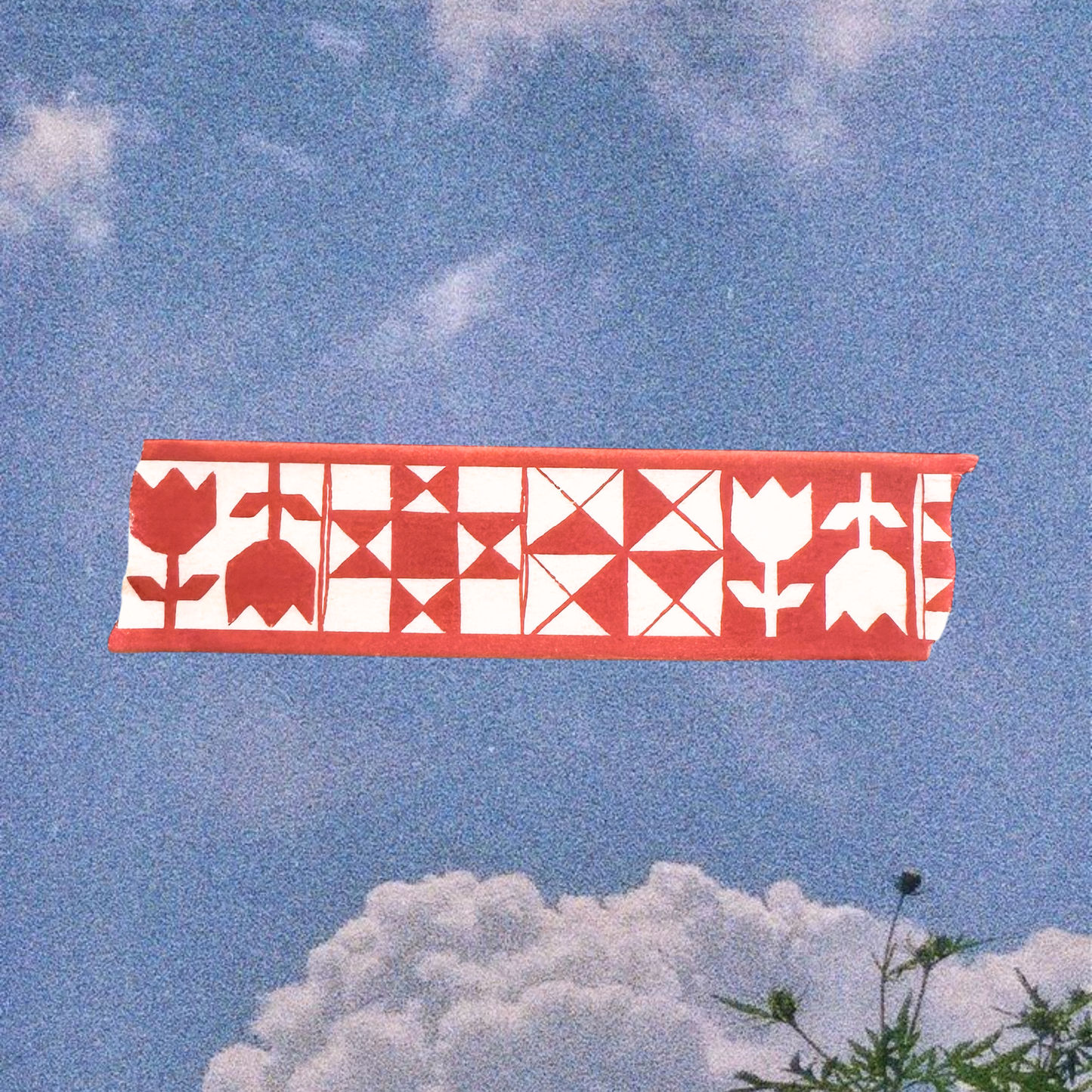Red Quilt Washi Tape by Studio Conroy