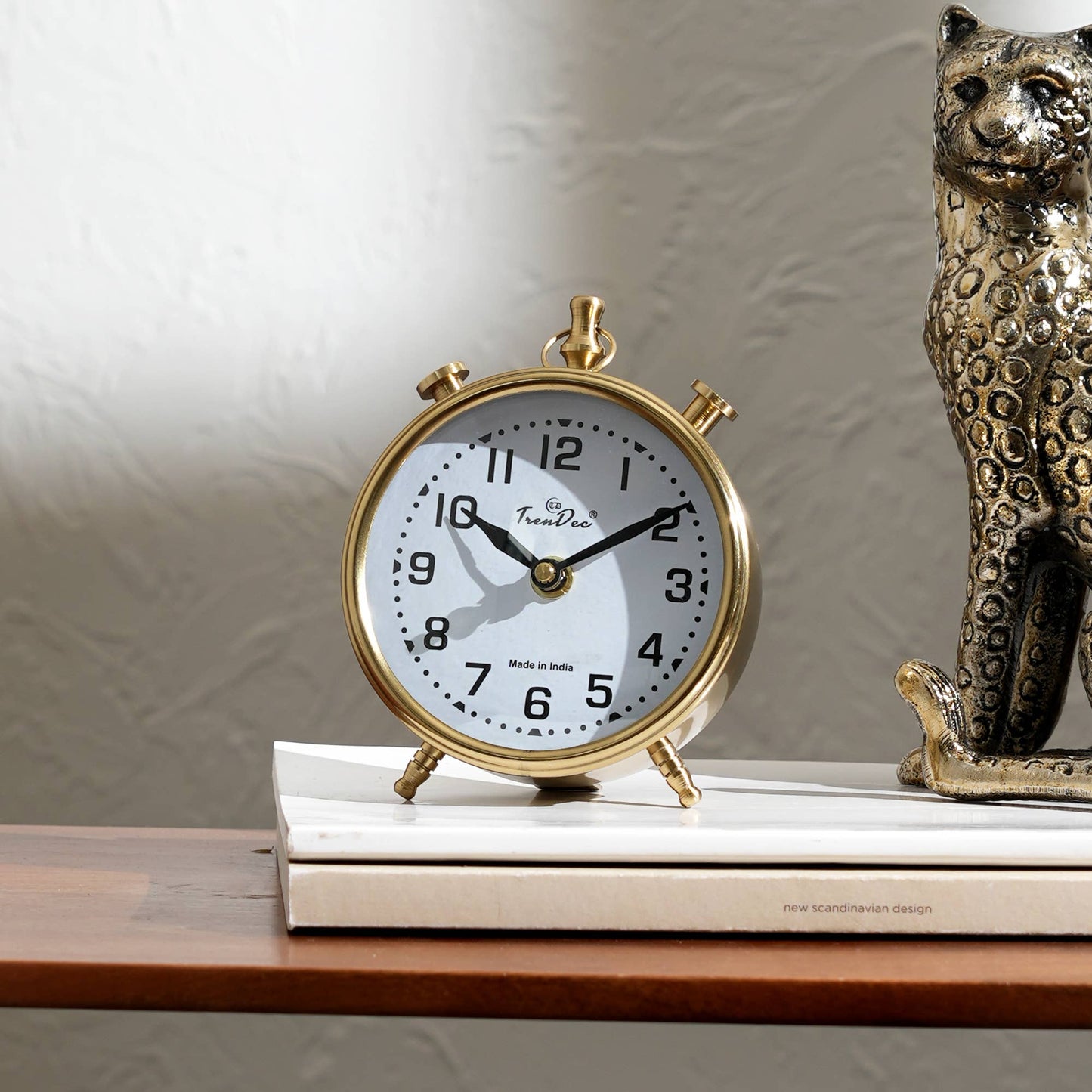 Decorative Desk Clock | Gold