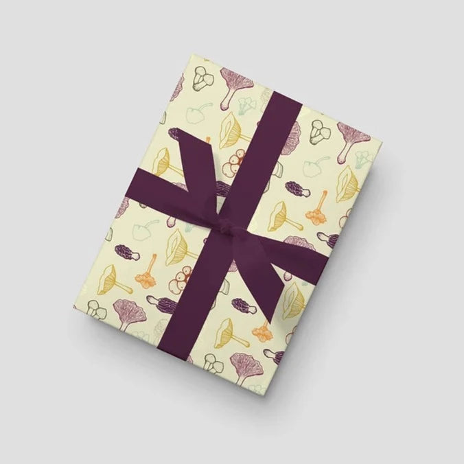 Autumn Mushrooms Wrapping Paper by Brianna Reagan