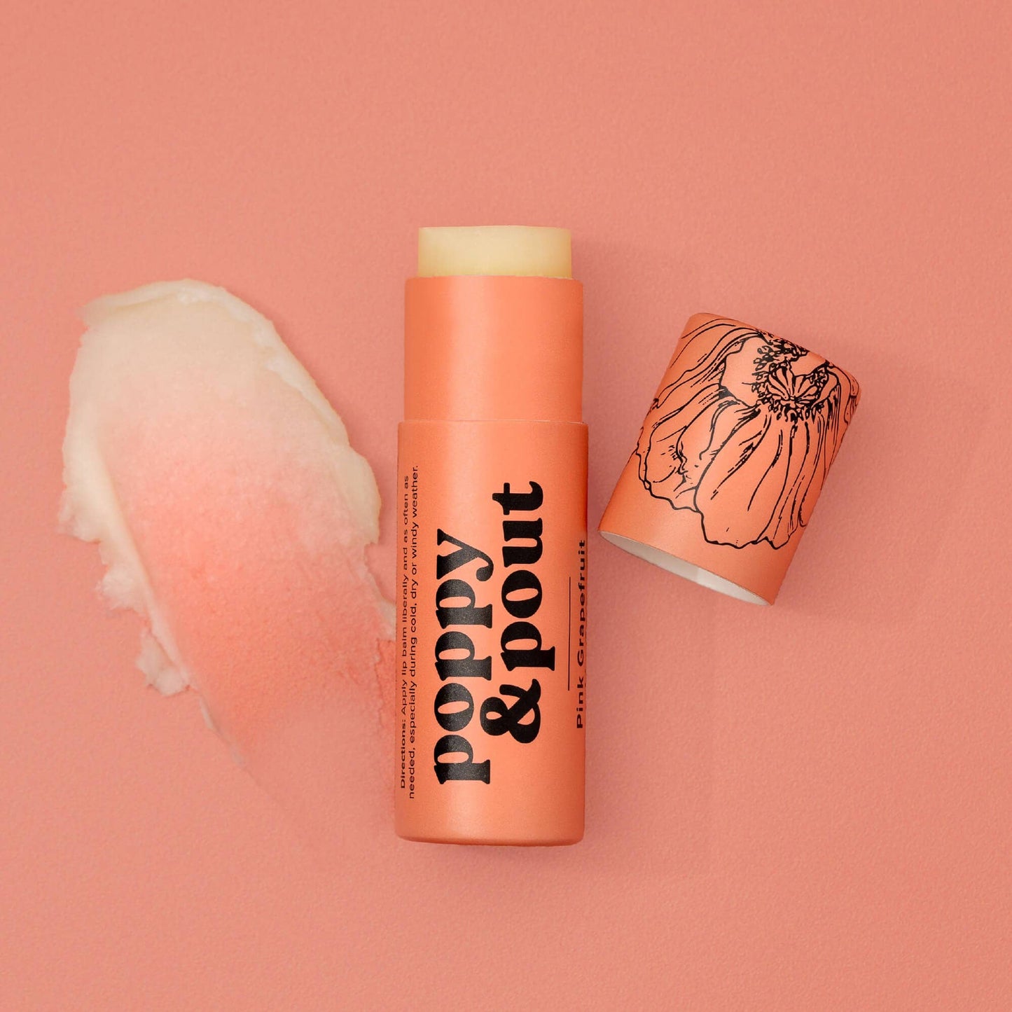 Pink Grapefruit Lip Balm by Poppy & Pout