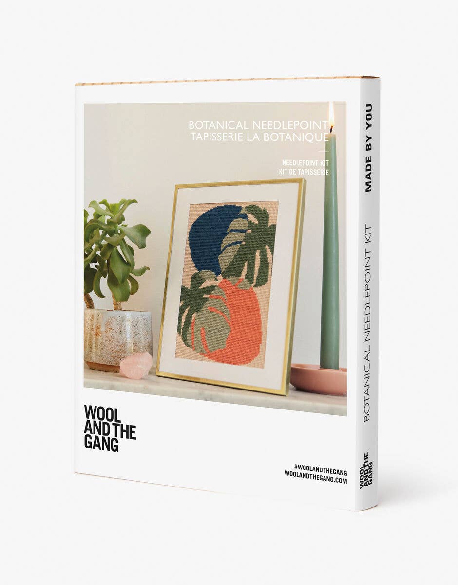Monstera Botanical Needlepoint Kit by DMC
