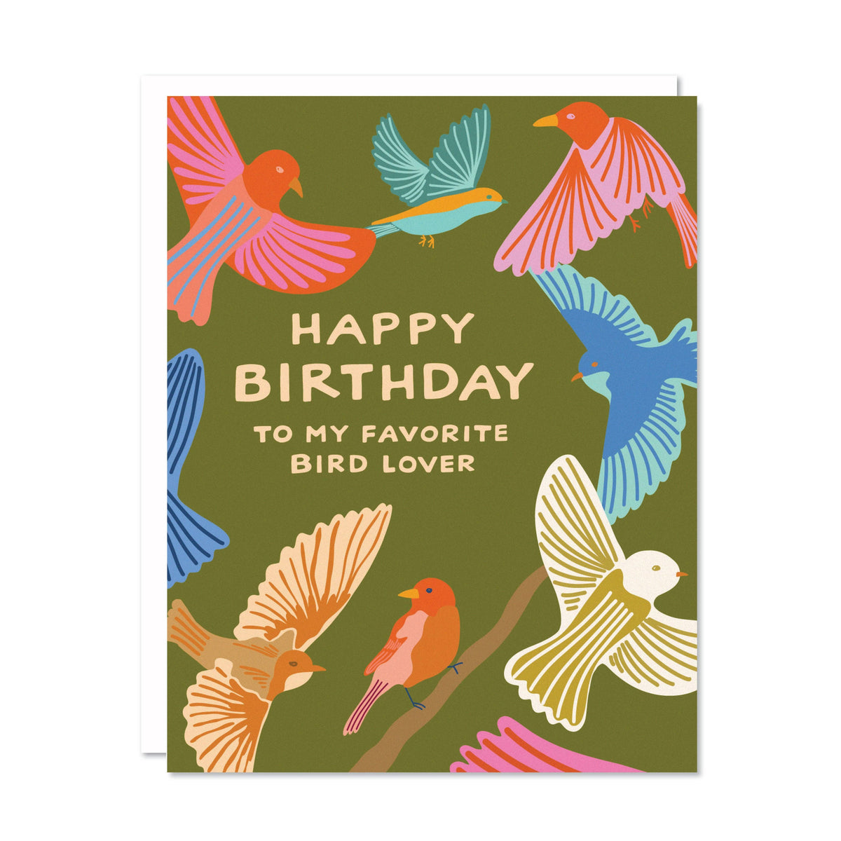 Bird Lover Birthday Card by Odd Daughter Paper Co.